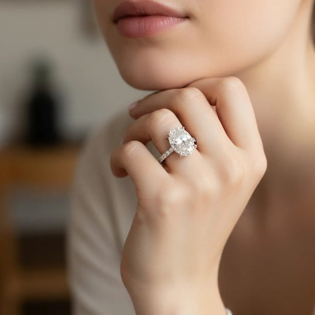 Bague de fiançailles Soli - Diamant de laboratoire diamelys