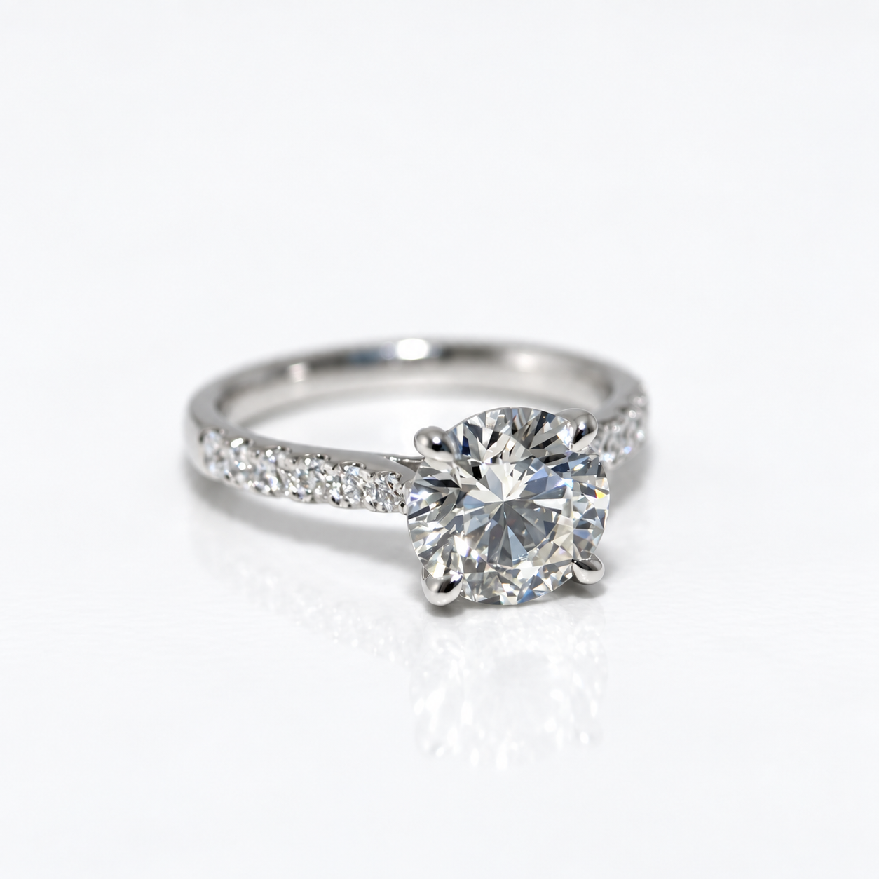 Bague Éclat – diamant de laboratoire taille ronde - Personnalisable