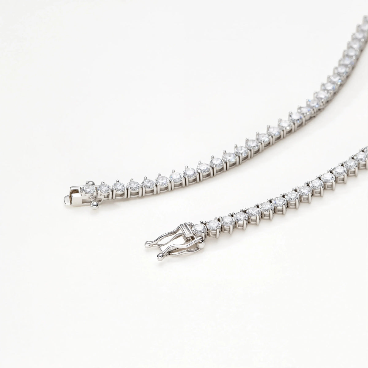 Collier Eclat Tennis - Diamant de laboratoire - Or blanc 18 carats diamelys