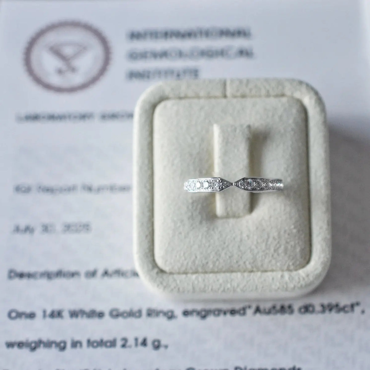 Alliance Beatrice - Diamant de laboratoire  - 0,39 carat - Rond - Or blanc 14K diamelys