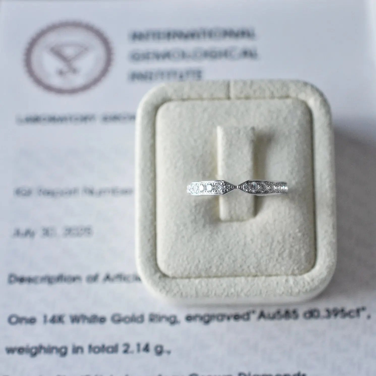 Alliance Beatrice - Diamant de laboratoire  - 0,39 carat - Rond - Or blanc 14K diamelys