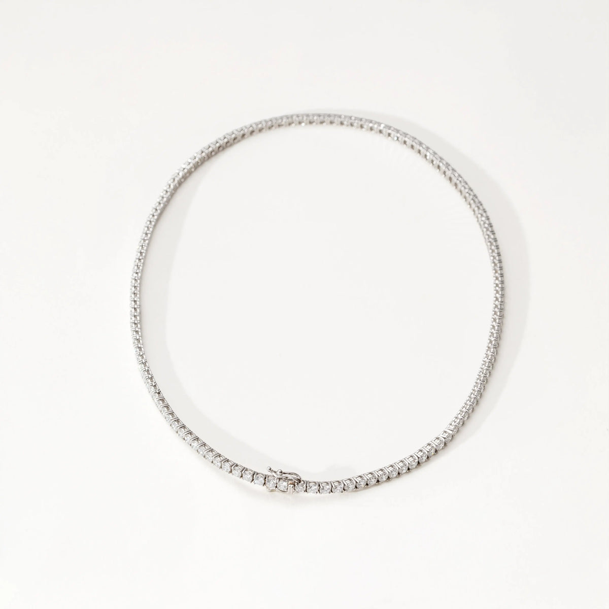 Collier Gala Tennis - Diamant de laboratoire - Or blanc 18K diamelys