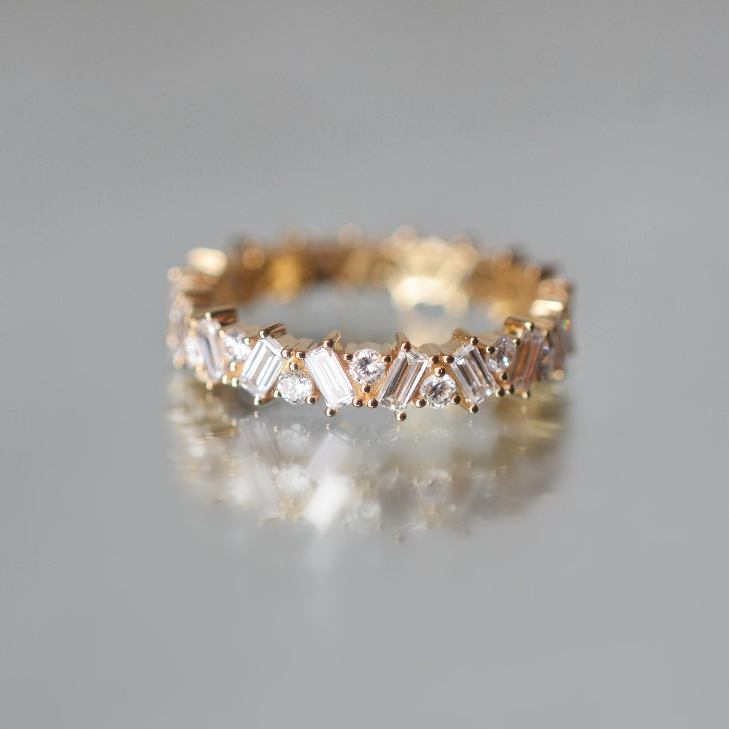 Alliance Harmonie - Diamants de laboratoire - Or jaune 18 carats -Rond 1.24 carats - taille 52