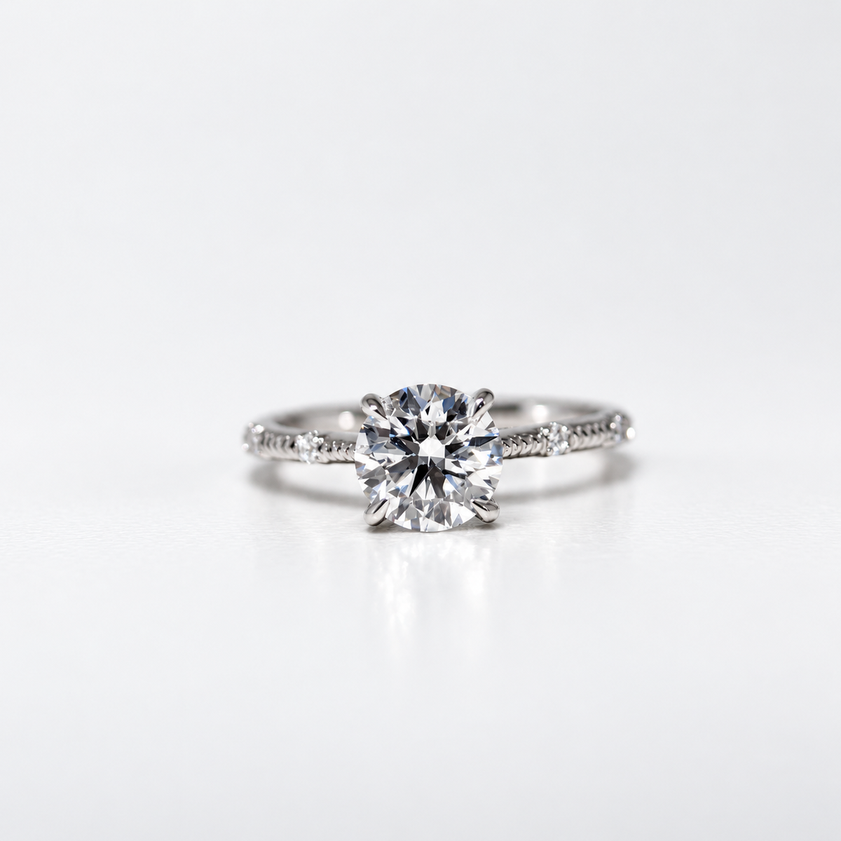 Bague Aélia – diamant de laboratoire taille ronde - Personnalisable