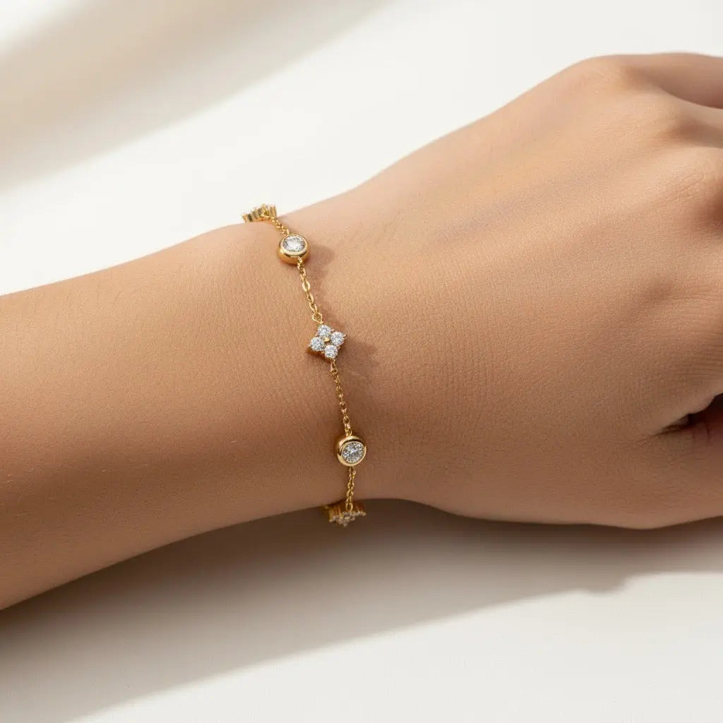 Bracelet Celea -  Diamant de laboratoire - Or jaune 14K diamelys
