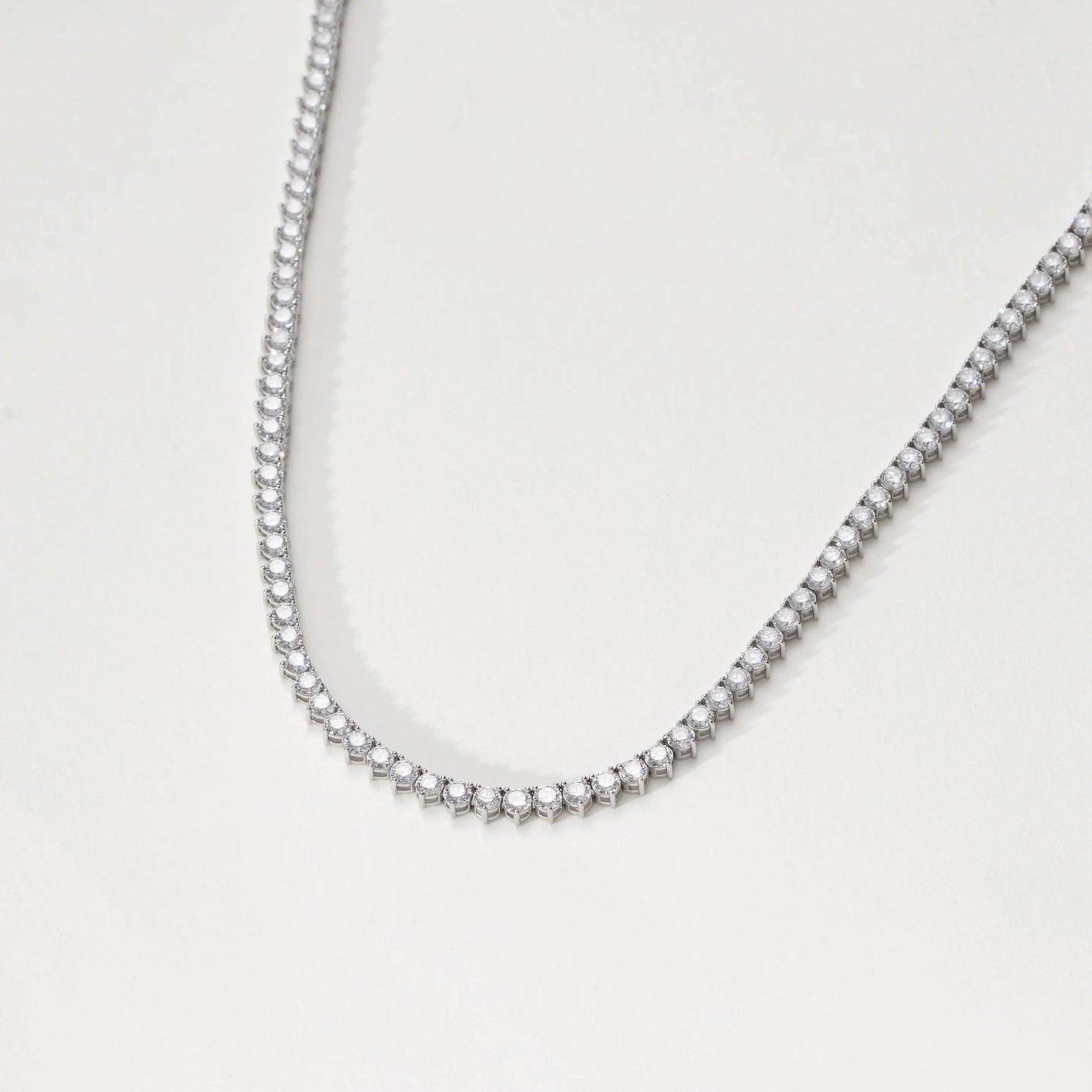 Collier Eclat Tennis - Diamant de laboratoire - Or blanc 18 carats diamelys