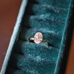 Bague de fiançailles Solea - Diamant de laboratoire - 2,42 carats - Ovale - Or jeune 18K- taille 52 diamelys