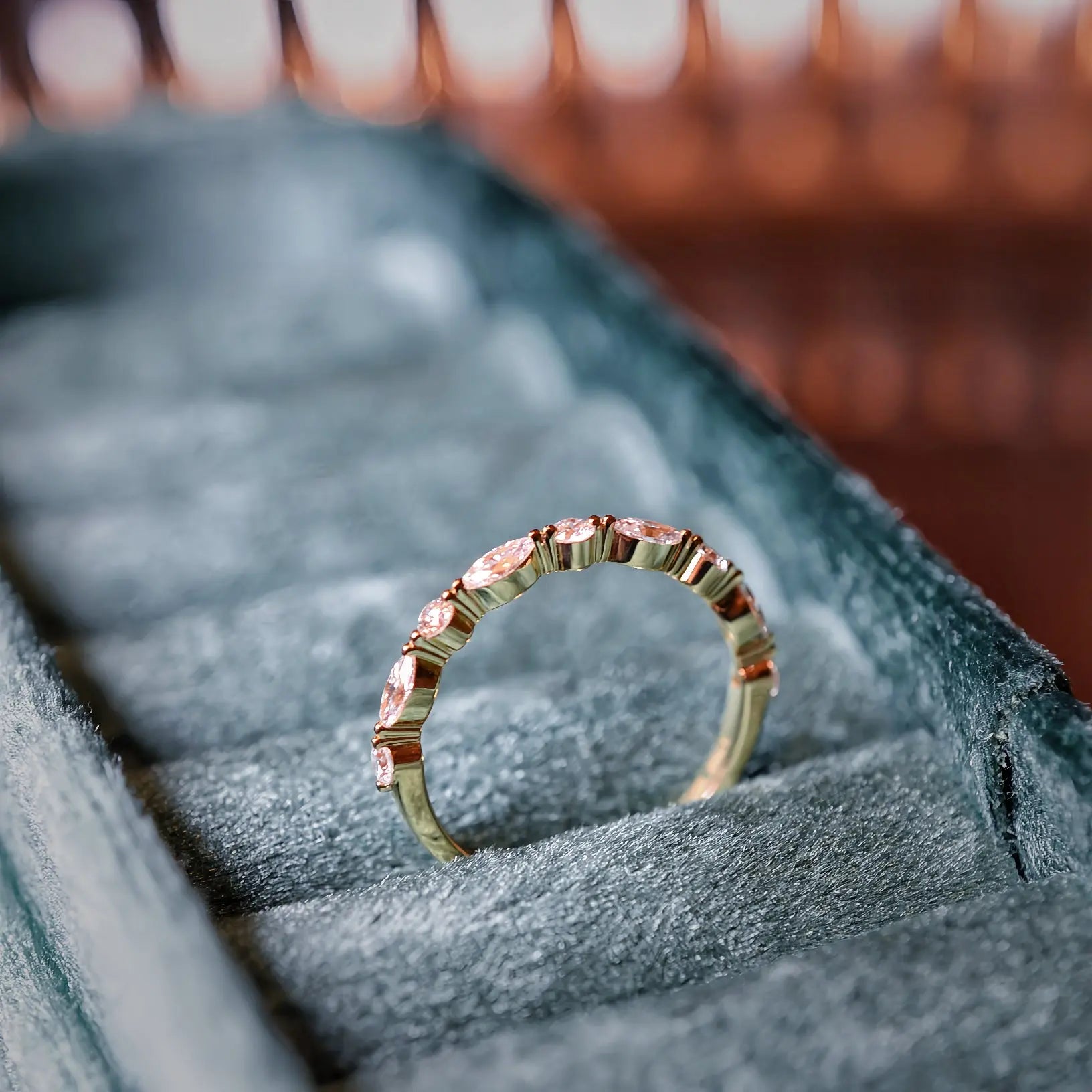 Alliance Kira -  Diamant de laboratoire - 0.46 carat -Marquise - taille 52 - Or jaune 18K diamelys