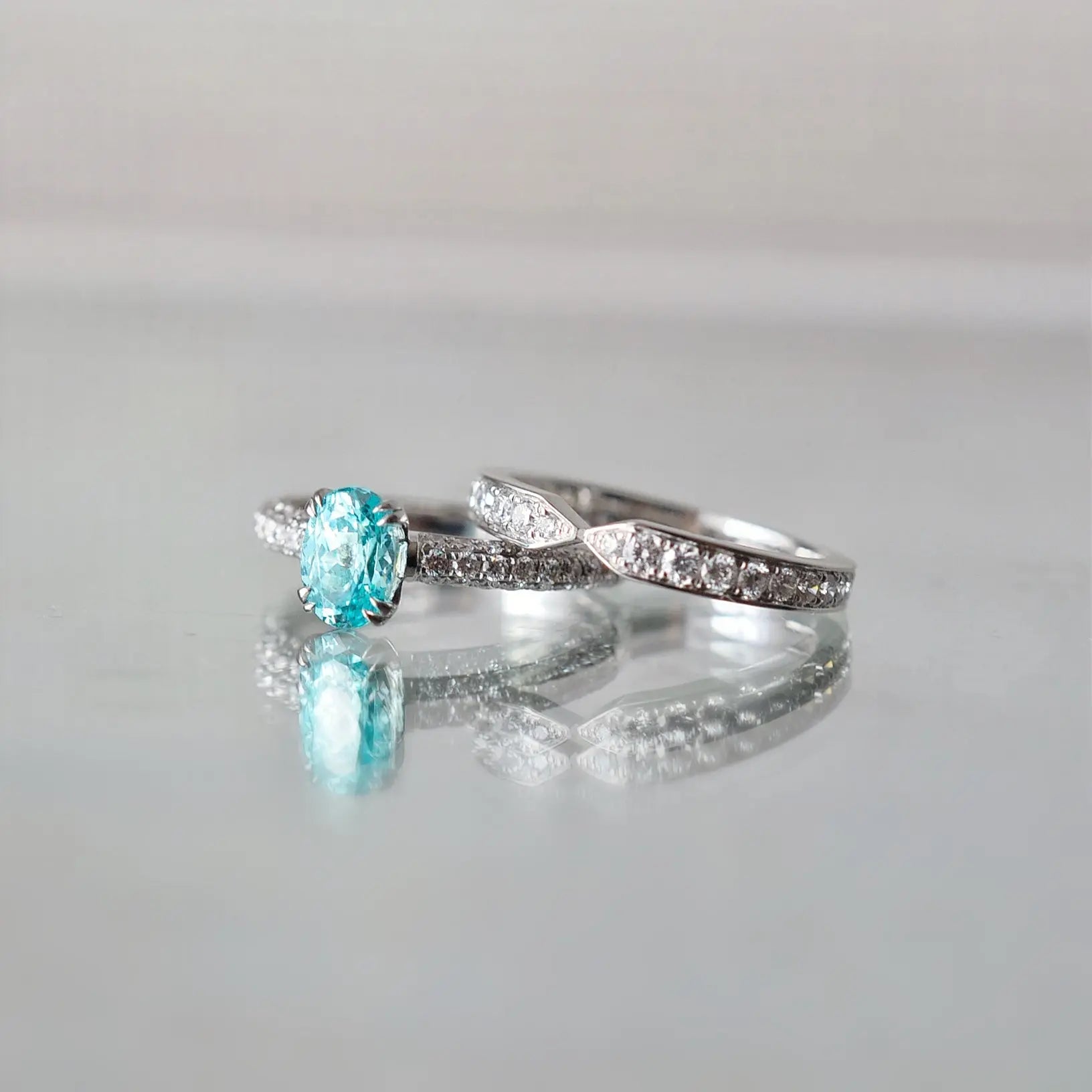 Alliance Beatrice - Diamant de laboratoire  - 0,39 carat - Rond - Or blanc 14K diamelys