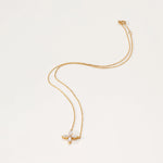 Collier Fleur -  Diamant de laboratoire - Or jaune 14K diamelys