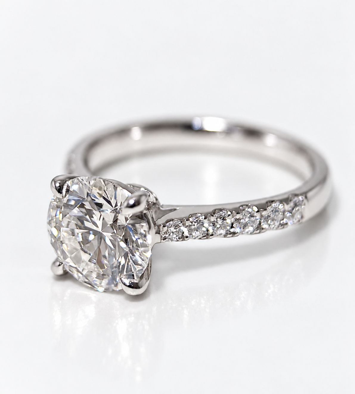 Bague Éclat – diamant de laboratoire taille ronde - Personnalisable