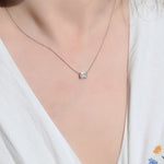 Collier Lune I – Diamant de laboratoire - 1 carat - Émeraude - Or blanc 14K diamelys