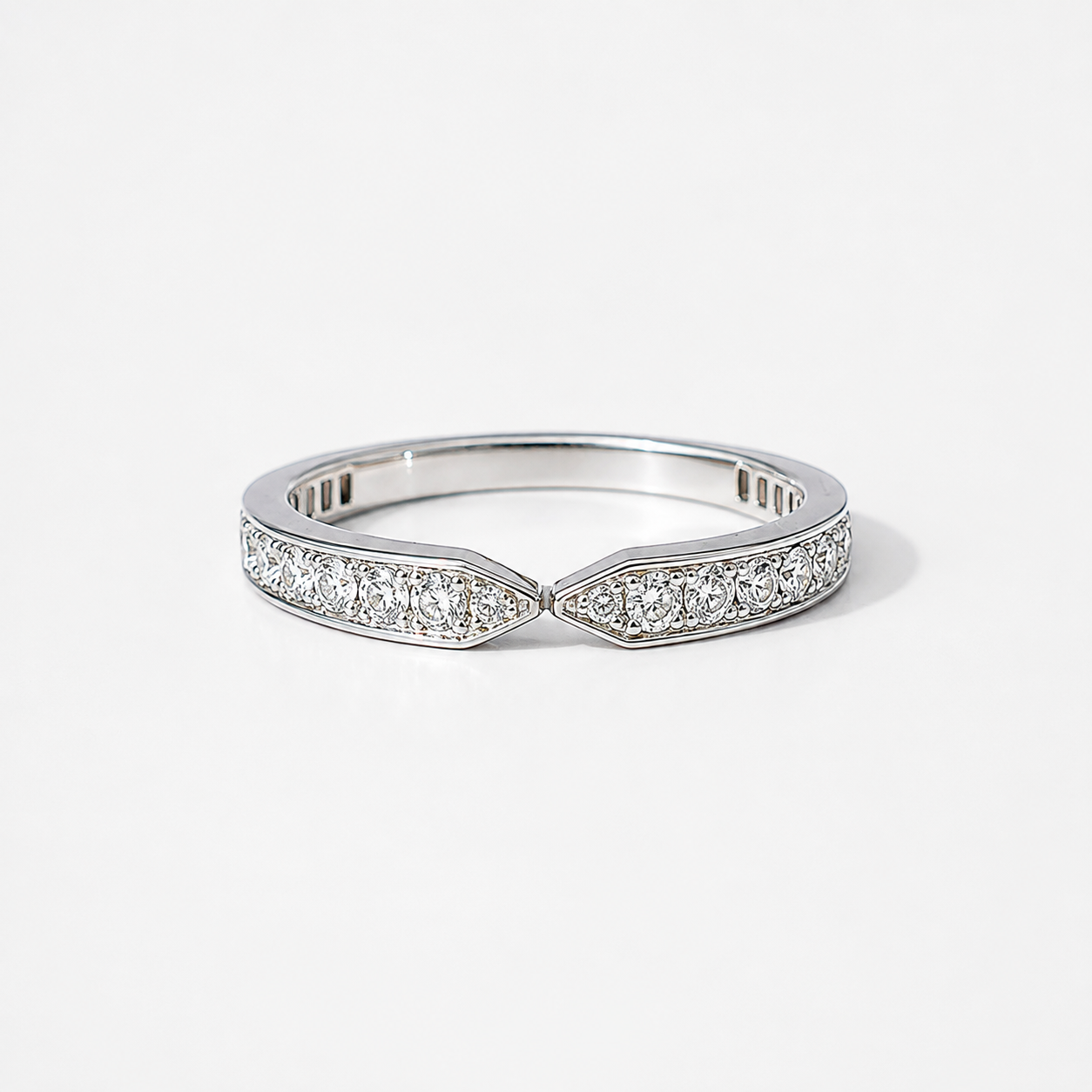 Beatrice Alliance - Lab-grown diamond - 0.39 carat - Round - 14K white gold - size 52