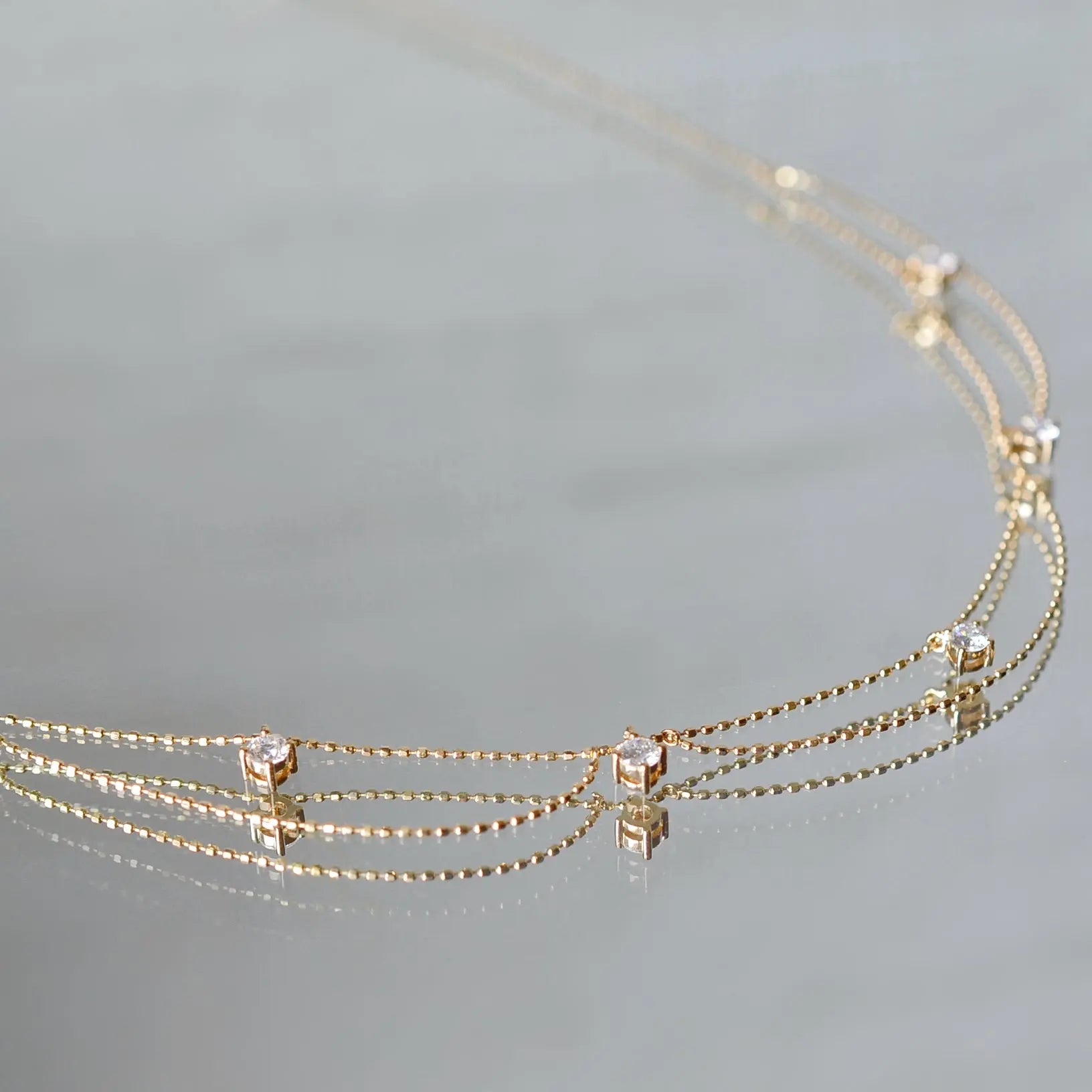 Collier Astra – Diamant de laboratoire - 0,53 carat -Rond - Or jaune 18K diamelys