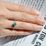 Bague - couleur Paraiba -Diamelys