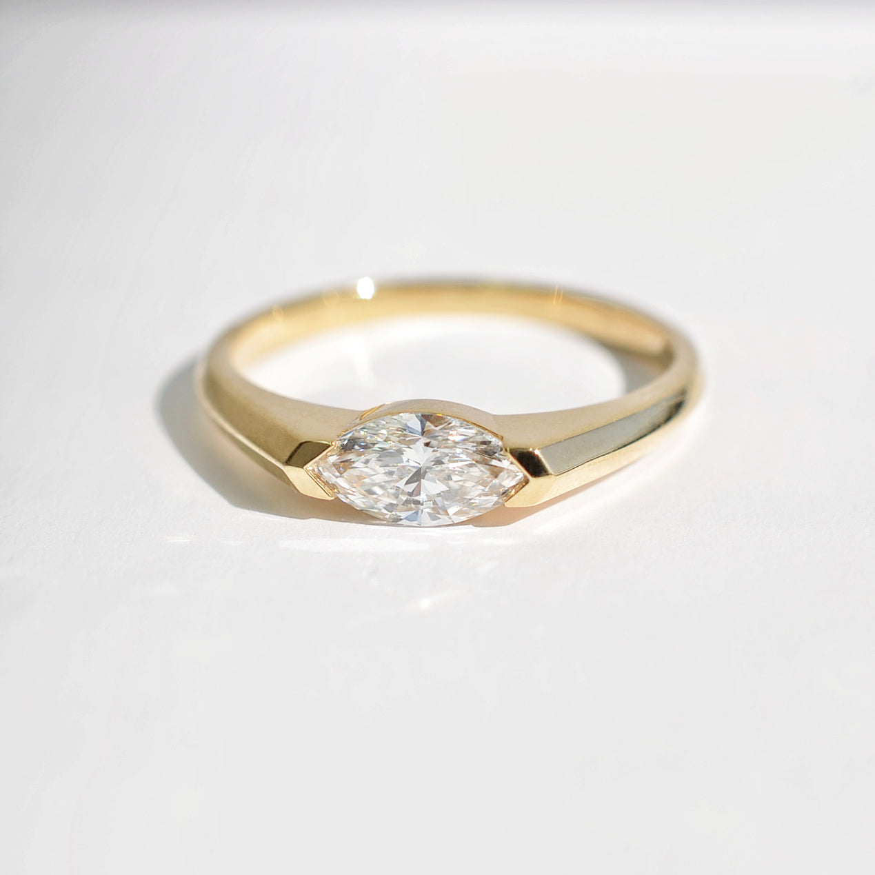 Bague solitaire Oria - Diamant de laboratoire - Personnalisable