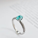 Bague - couleur Paraiba -Diamelys