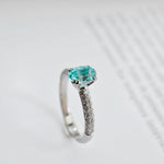 Bague - couleur Paraiba -Diamelys