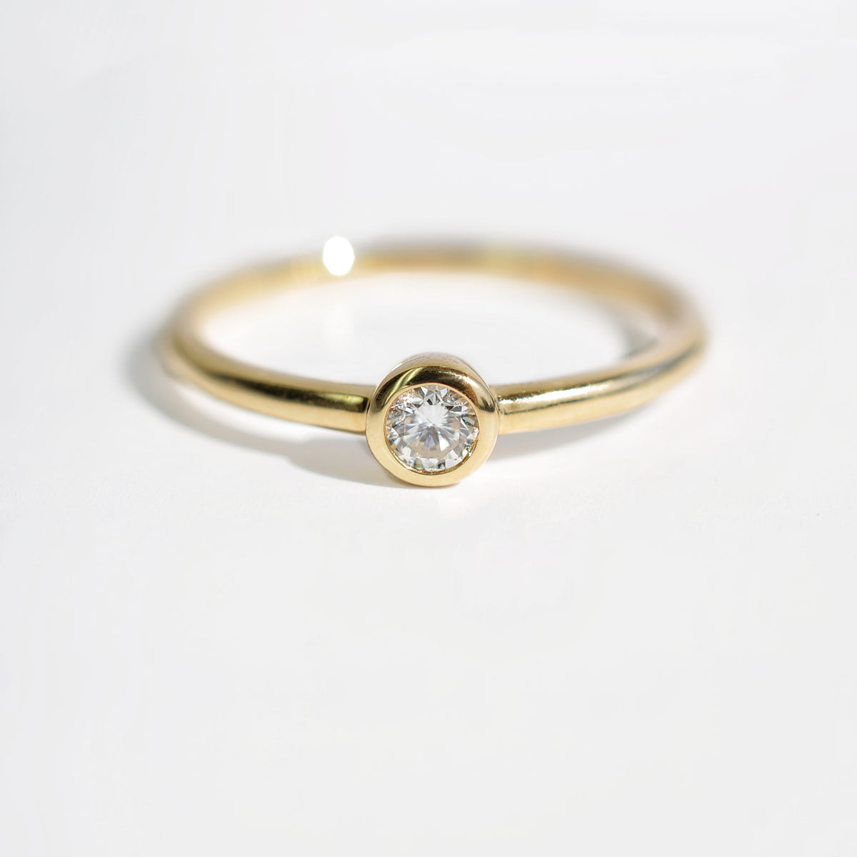 Bague minimaliste diamant personnalisable Diamelys
