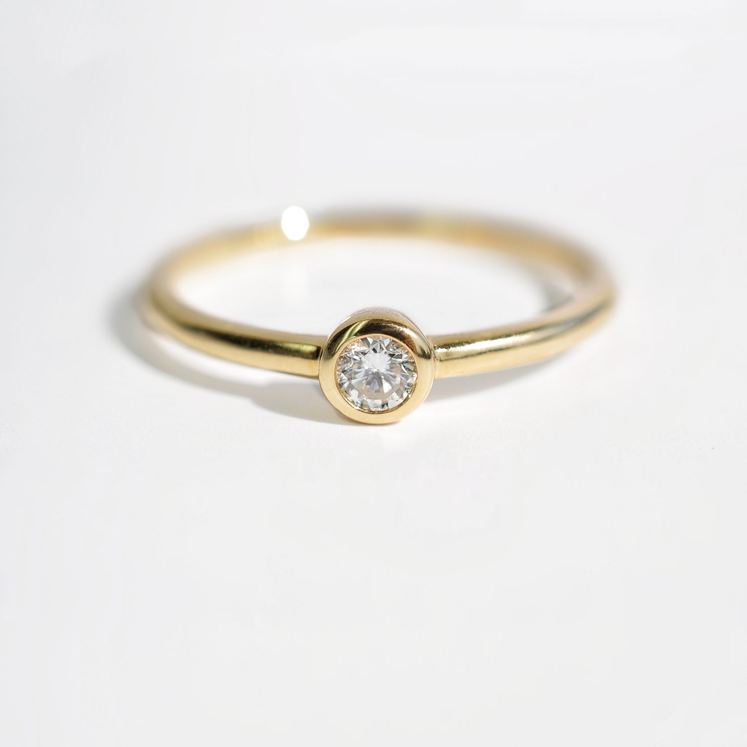 Bague minimaliste diamant personnalisable Diamelys