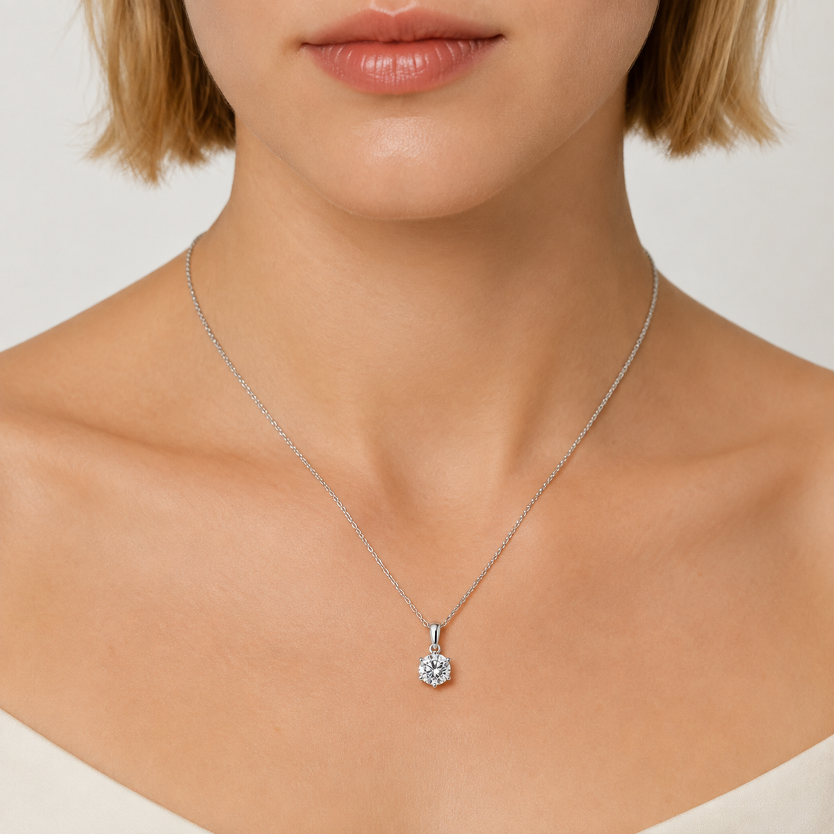 Pure Necklace - Lab-Grown Diamond - Customizable